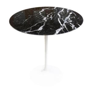 Eero Saarinen (1910-1961), Knoll Edition: Marquina Black Marble Pedestal Table