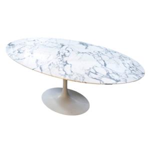 Eero Saarinen (1910-1961) - Knoll: Oval Table 198 Cm - Arabescato, Circa 1990