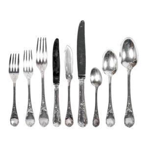 Christofle - “marly” Model Silver Plated 108-piece Household Set
