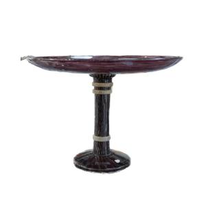 Circa 1925 Charles Schneider Glass Coupe On Foot