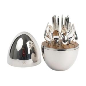 Mood – 6-person Set (24 Pieces) In Silver-plated Metal With Case