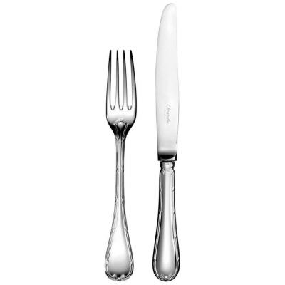Christofle Flatware "rubans" Silver Plated Pieces 180 Pieces 