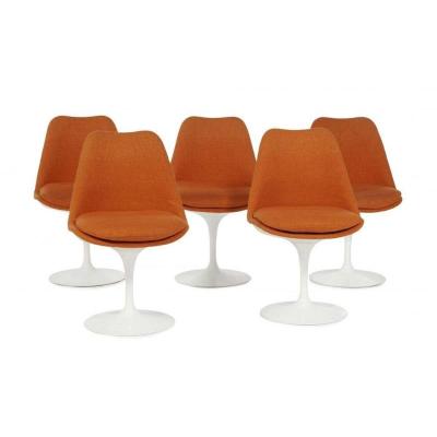 Eero Saarinen (1910-1961) Suite Of Five "tulip" Chairs