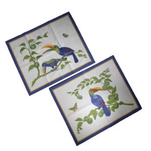 Hermès, 2 “toucans” Placemats