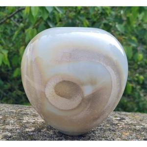 Didier Hoft - Porelaine Vase With Abstract Decoration