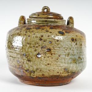 Porret Pastore - Large Covered Stoneware Pot Cooking Wood Fired Oven. 70s