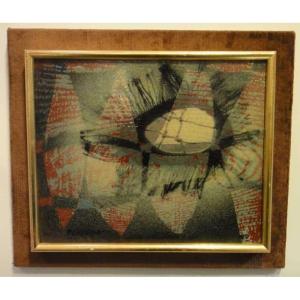 Henri Plisson - "hope" Oil On Canvas. Around 1960