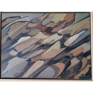 Robert Pérot - Abstract Oil On Canvas