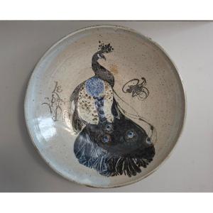 Uwe And Helga Krause - Large Ceramic Wall Bowl