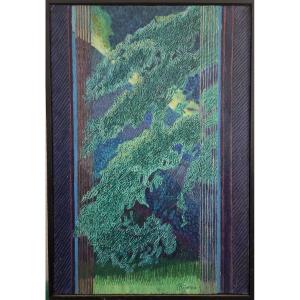 Pierre-yves Gianini - Abstraction, Oil On Canvas