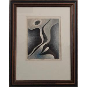 Jean Chaintrier - Energy, Gouache From 1973