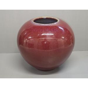 Christian Sarrazin - Red Copper Ceramic Vase