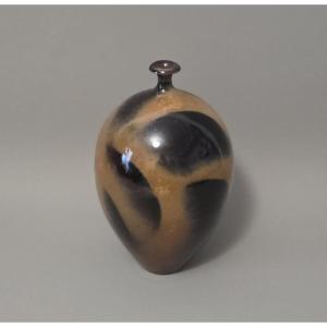 Didier Hoft - Stoneware Vase With Abstract Decoration