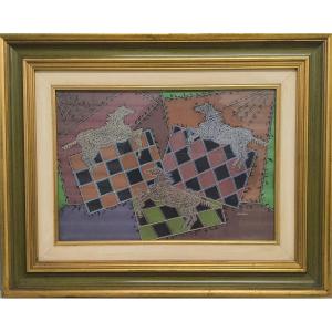 Pippo Oriani - Eucaustic On Cardboard