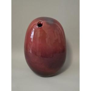 Edouard Chapallaz - Oxblood Red Ceramic Vase