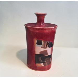 Edmond Guizol - Glazed Stoneware Bottle