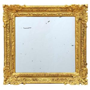 Mirror In Golden Wood Louis XIV Style - Ref 791