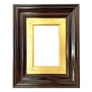 Blackened Wooden Frame - 20.40 X 12.50 - Ref- 1907