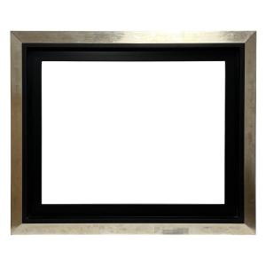 Contemporary Frame Gilded With White Gold — 70.6 X 86.8 Cm — Ref. 2175