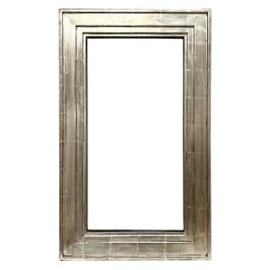 Modern Frame Gilded With White Gold — 59.5 X 31 Cm — Ref. 2186