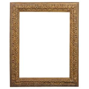 Louis XIII Frame With Heliotropes From The 18th Century — 73.4 X 54.4 Cm — Ref. Pc0034m1