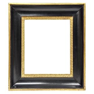 Black And Gold Frame With Groove — 31.7 X 28 Cm — Ref. 3056