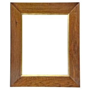 Walnut Frame With Gilded View — 64.8 X 49.5 Cm — Ref. 3105