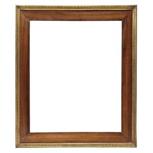 Mahogany Frame And 19th Century Frieze — 33.5 X 28.3 Cm — Ref. 3111
