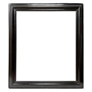 17th-century Italian Blackened Wood Frame — 72 X 62 Cm — Pc0076m1