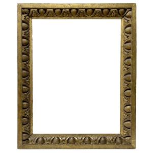 19th-century Frame With Carved Egg-and-dart Frieze — 57.3 X 44.3 Cm — Ref. Pc0145m1