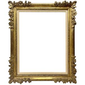 Louis XIV Style Frame With Floral Corners — 65.9 X 49.6 Cm — Ref. Pc0153m1