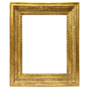 19th-century Frame With Water Leaf Frieze — 49.3 X 37.5 Cm — Ref. Pc0183m1