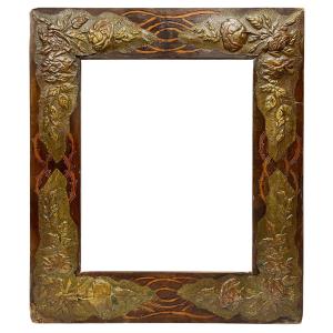 Wood And Repoussé Brass Frame — 52 X 42.2 Cm — Ref. 2590