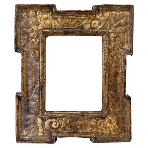 16th-century Italian Frame With Stepped Corners — 16 X 12.7 Cm — Ref. Pc0307m2
