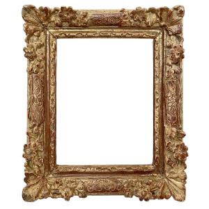 Louis XIV Period Frame With Floral Corners — 19.5 X 14 Cm — Ref. Pc0320m2