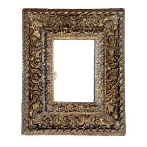 16th-century Piedmontese Frame With Glass — 20.8 X 14.2 Cm — Ref. Pc0334m2