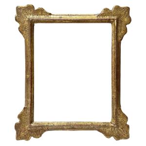 Spanish Frame With Stepped Corners, 18th Century — 21.2 X 16.7 Cm — Ref. Pc0360m2