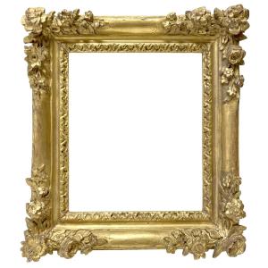 Louis XIV Period Frame With Floral Corners — 22.5 X 19.3 Cm — Ref. Pc0371m2