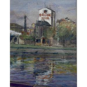 Asnières Near The Railway Bridge 1942. Charles Betout.