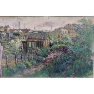 Drawing - Asnières Circa 1940 - Charles Betout