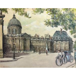 Paris, The Institut De France - 20th Century - Drawing