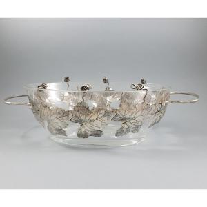 Glass And Sterling Silver Cup