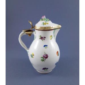 Vienna Porcelain And Sterling Silver Jug