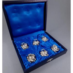 6 Sterling Silver Place Card Holders