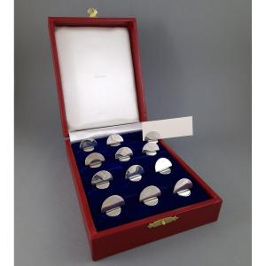 Cartier - 12 Sterling Silver Place Card Holders