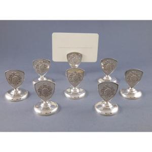 8 Sterling Silver Place Card Holders