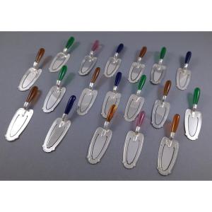 18 Sterling Silver Place Cards Holders