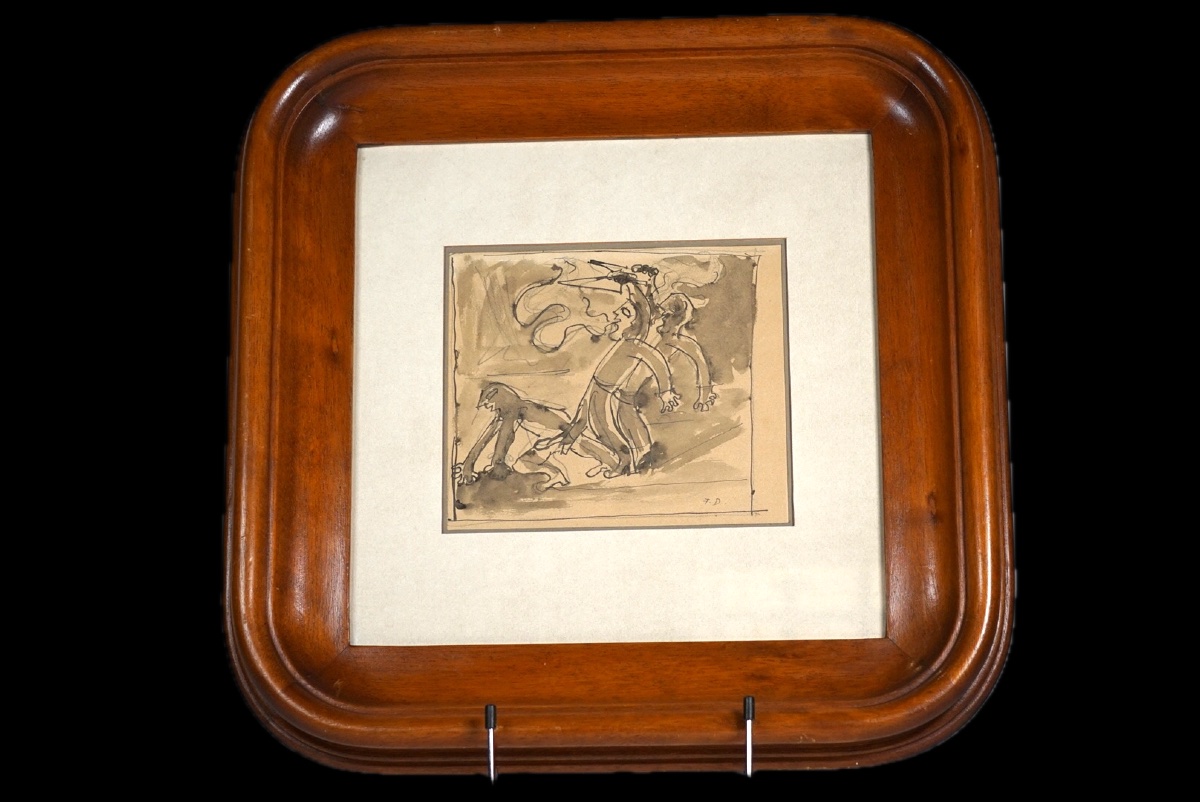 Fortunato Depero (1892-1960) – O la borsa o la vita (Studio preparatorio, 1945)-photo-2