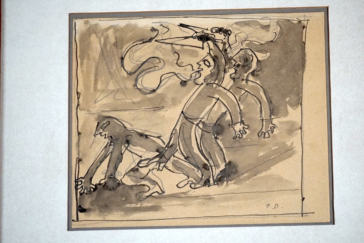 Fortunato Depero (1892-1960) – O la borsa o la vita (Studio preparatorio, 1945)