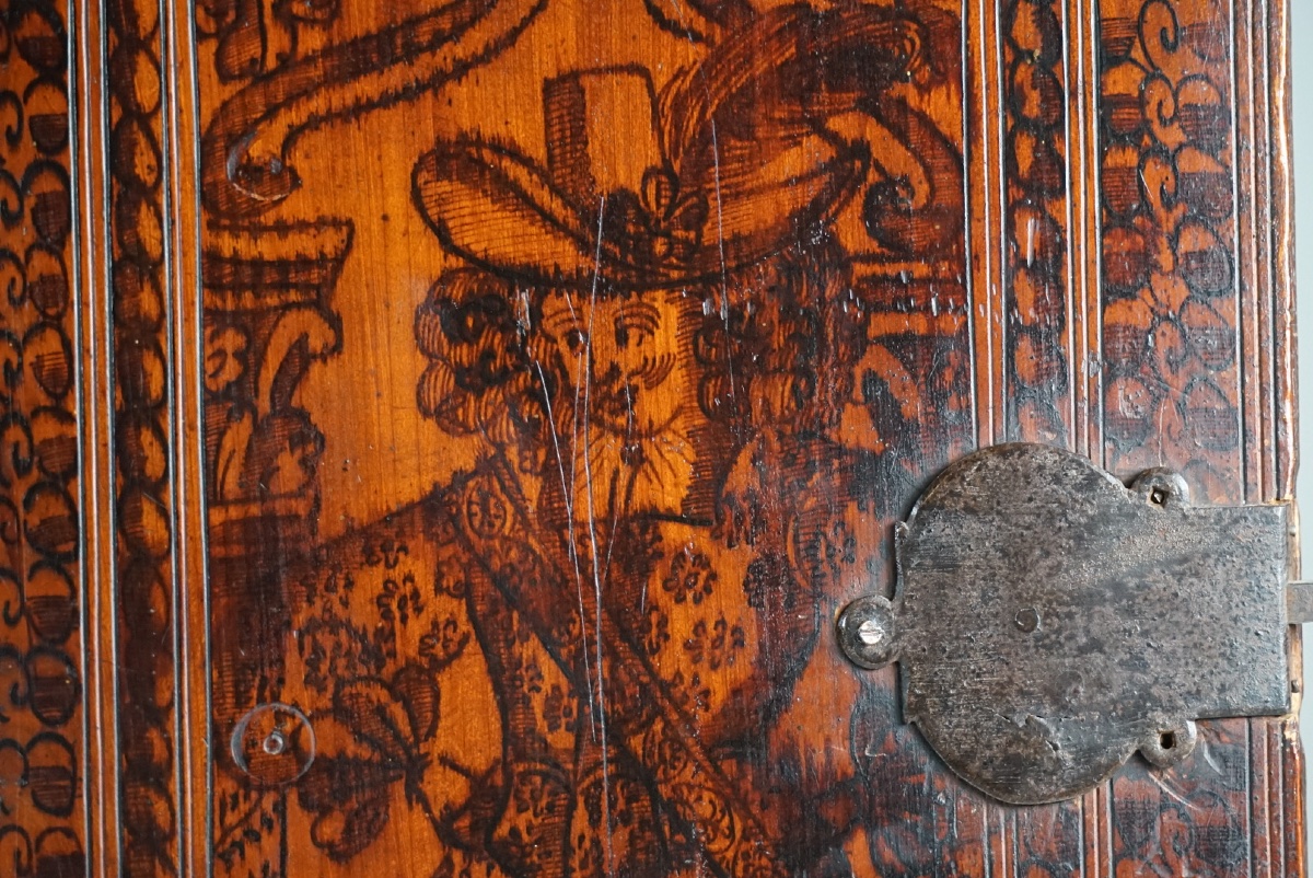 Raro Monetiere Veneziano in Cedro con Pianta della Città di Candia e Segreti – XVII Secolo (ca.-photo-7